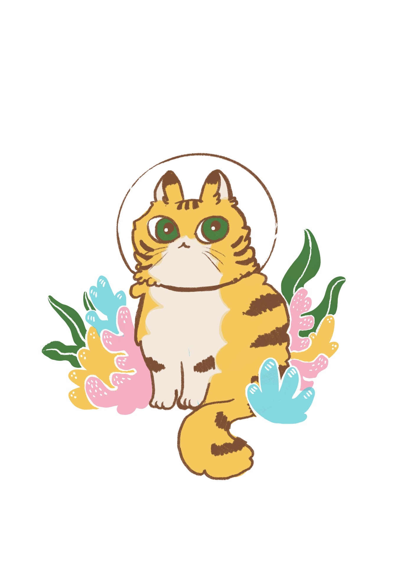 款式2-愛潛水的虎斑貓